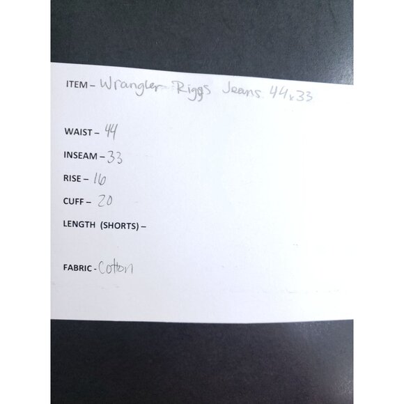 Wrangler Riggs Reinforced Knee Jeans Men's Size 44x33 Gusseted - Picture 8 of 9